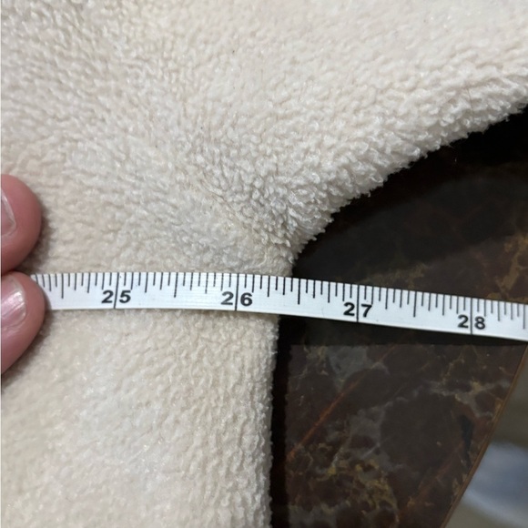 Vintage Polar Fleece Cream Teddy Jacket with NL and L Embroidery - Picture 7 of 10